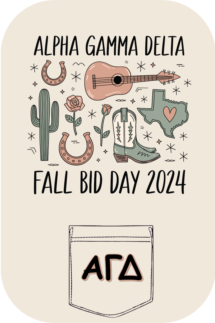 Custom Alpha Gamma Delta Fall Bid Day