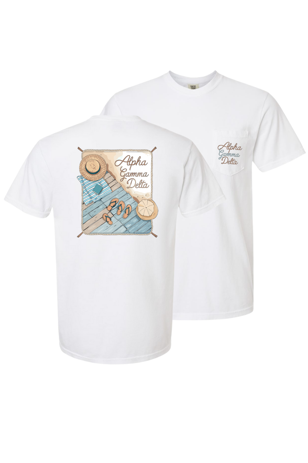 Custom Alpha Gamma Delta Beach Vacation