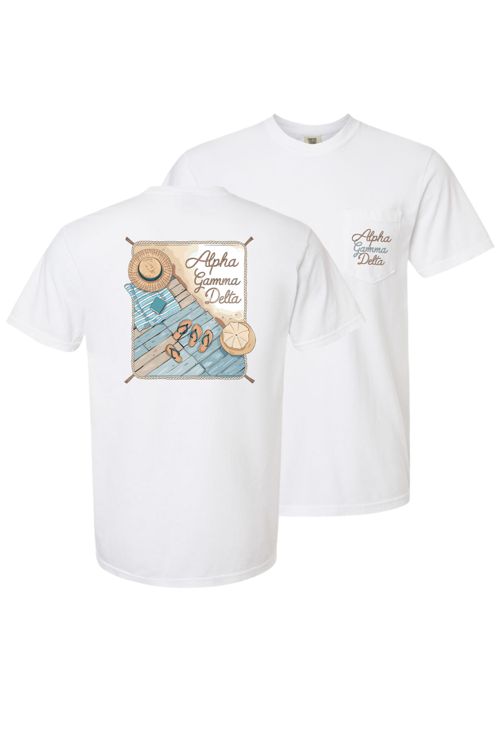 Custom Alpha Gamma Delta Beach Vacation