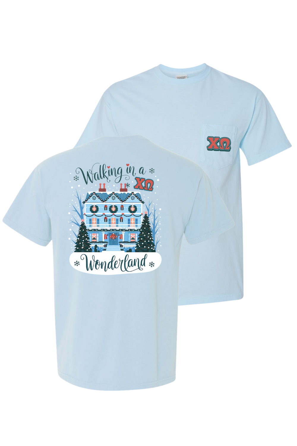 Custom Walking In A Wonderland Chi Omega