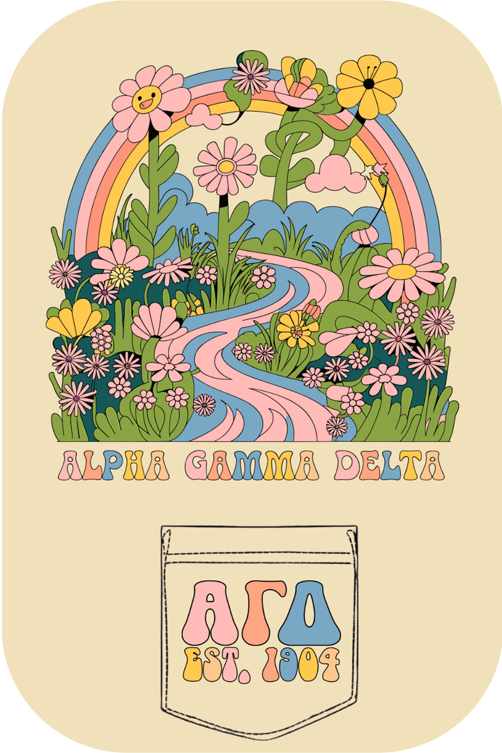 Custom Alpha Gamma Delta Flowers