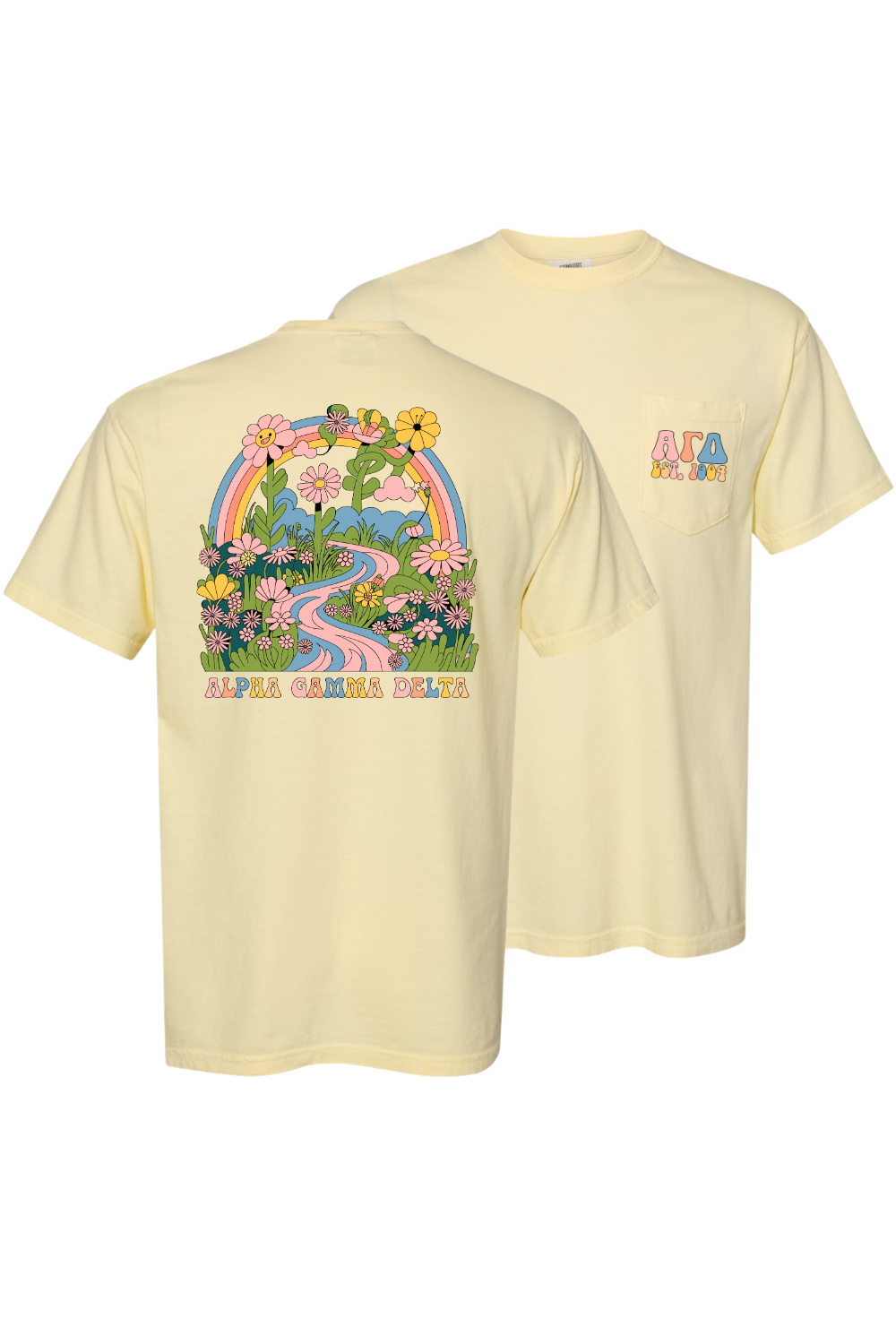Custom Alpha Gamma Delta Flowers