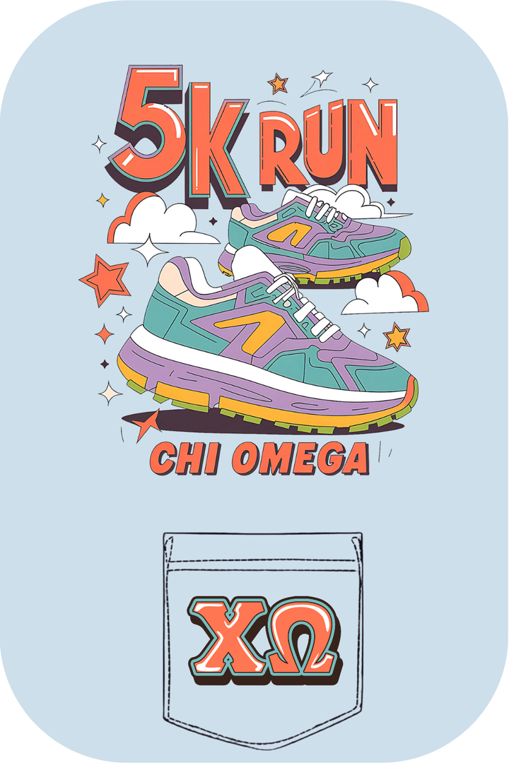 Custom 5K Run Chi Omega