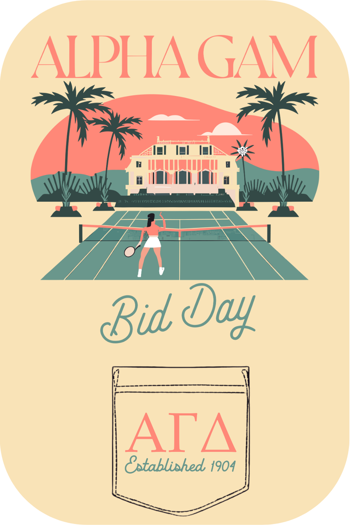 Custom Alpha Gam Bid Day