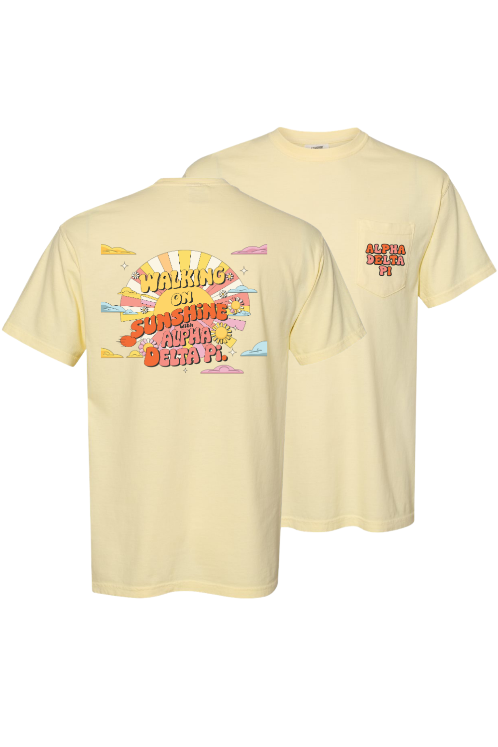 Custom Walking On Sunshine Alpha Delta Pi