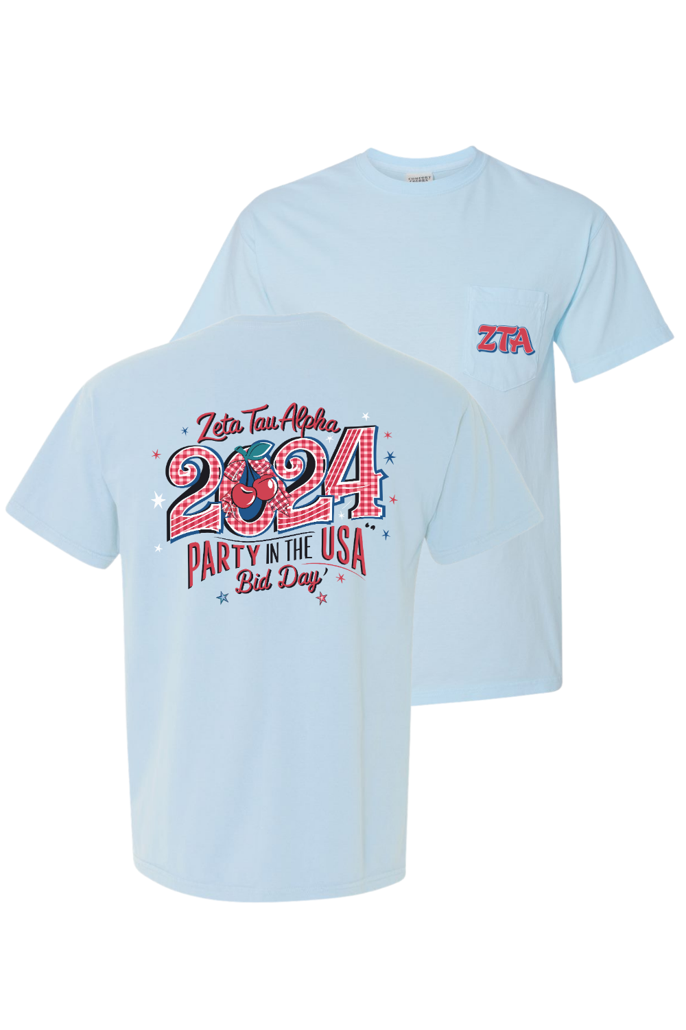 Custom Zeta Tau Alpha Party In The USA Bid Day