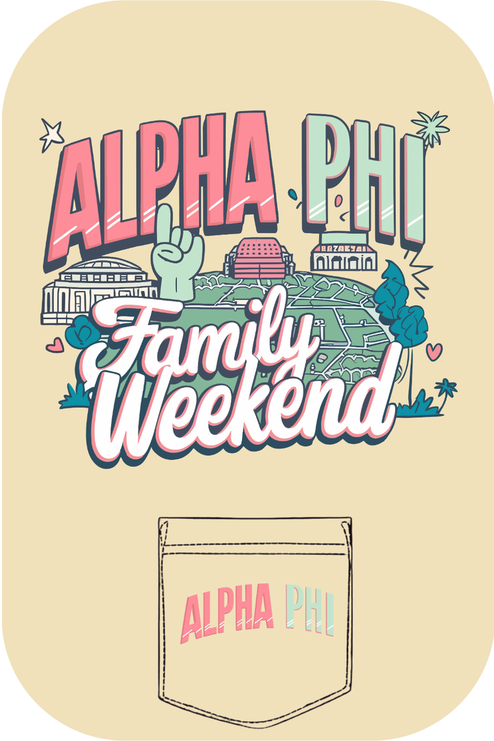 Custom Alpha Phi Family Weekend