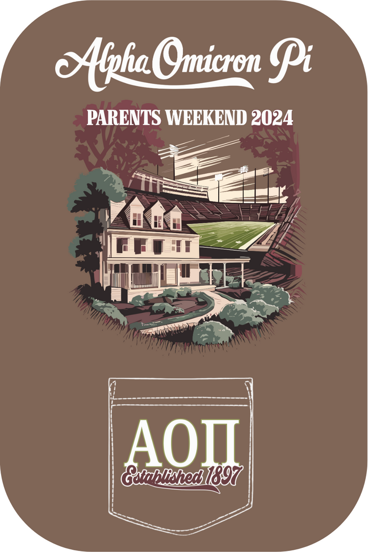 Custom Alpha Omicron Pi Parents Weekend