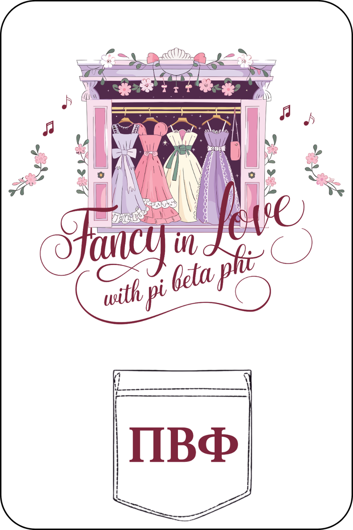 Custom Fancy In Love With Pi Beta Phi