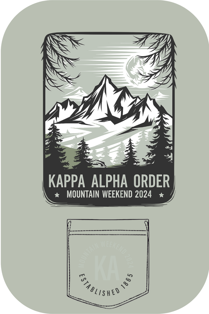 Custom Kappa Alpha Order Mountain Weekend Moonlight