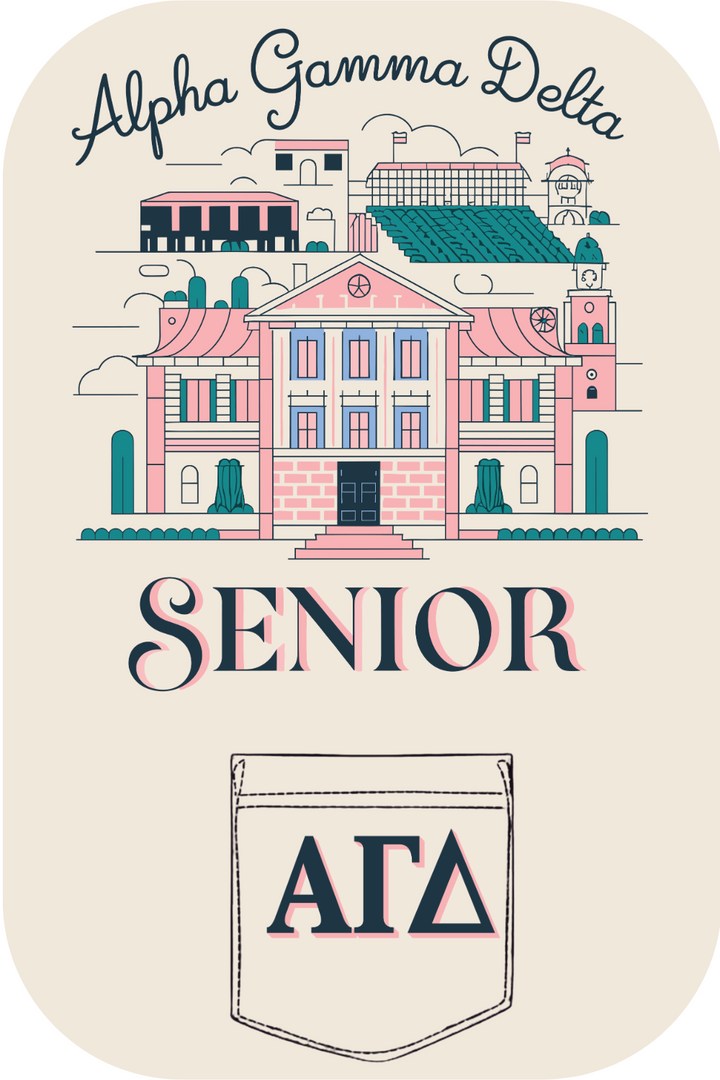 Custom Alpha Gamma Delta Senior