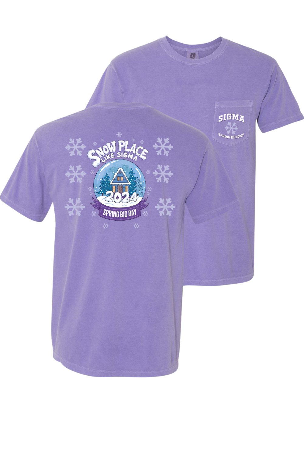 Custom Snow Place Like Sigma Spring Bid Day