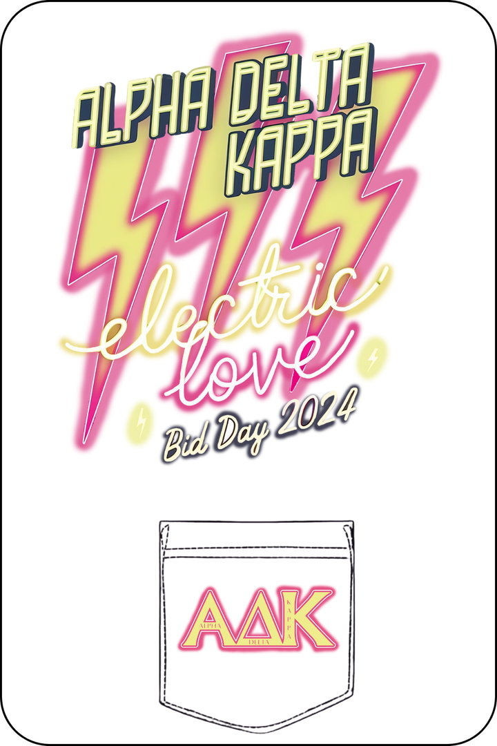 Custom Alpha Delta Kappa Electric Love