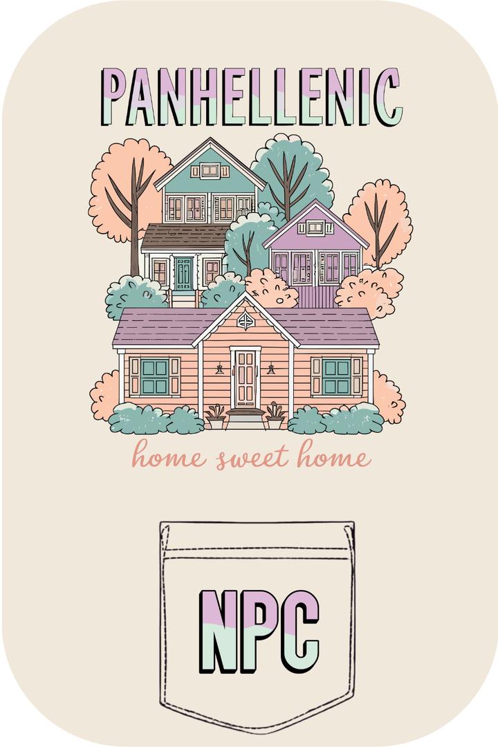 Custom Panhellenic Home Sweet Home