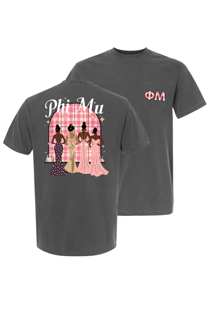 Custom Phi Mu Glam Girls
