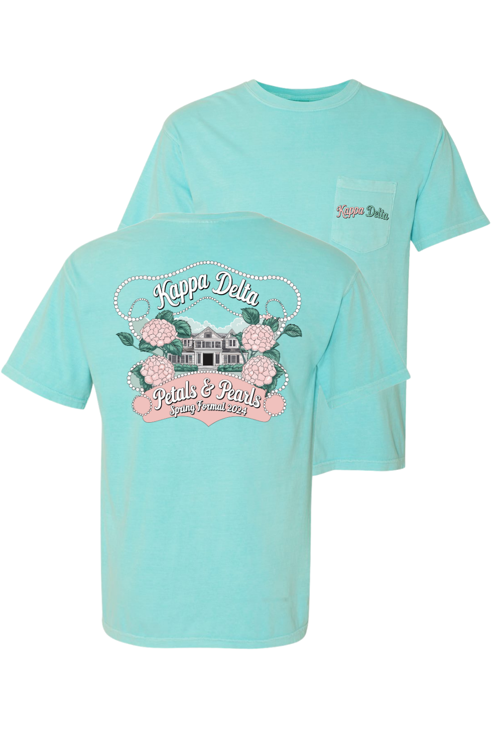 Custom Kappa Delta Petals & Pearls Spring Formal