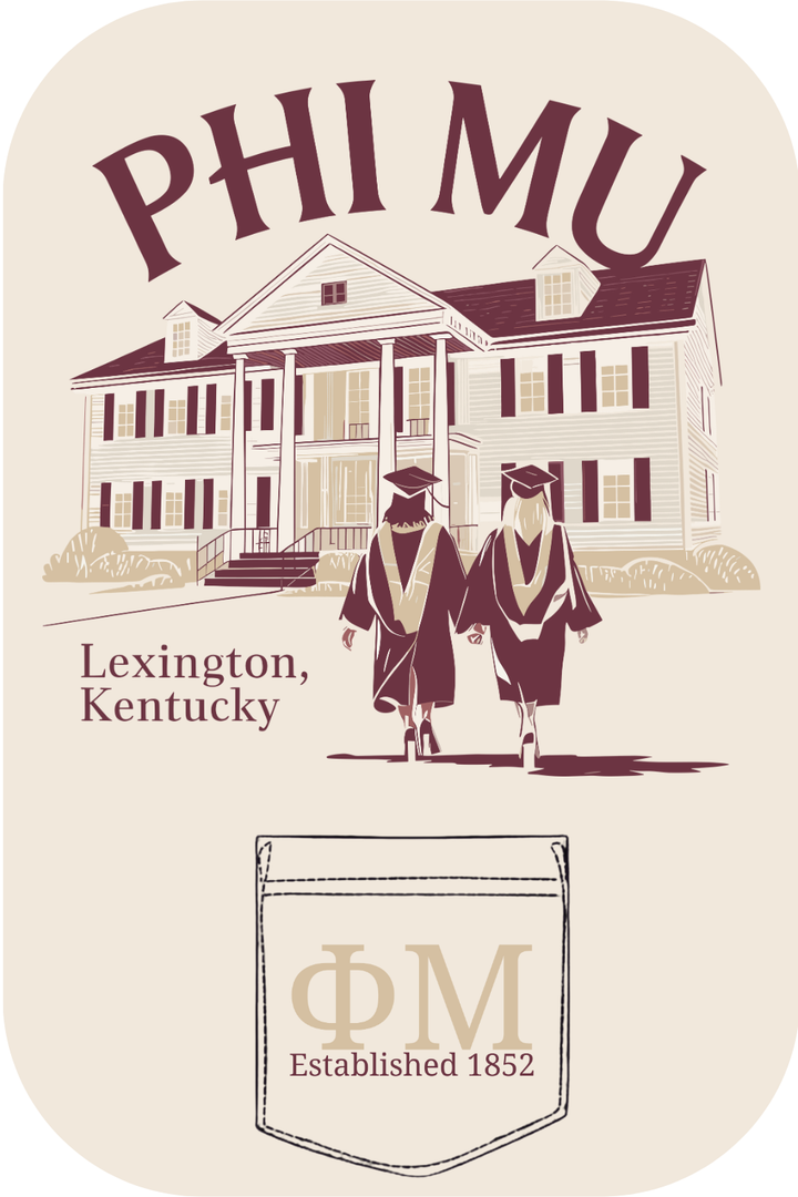 Custom Phi Mu Graduation Day