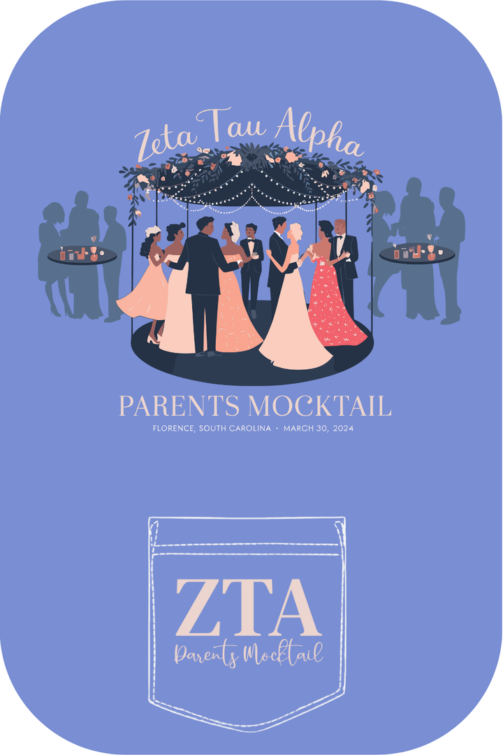 Custom Zeta Tau Alpha Parents Mocktail