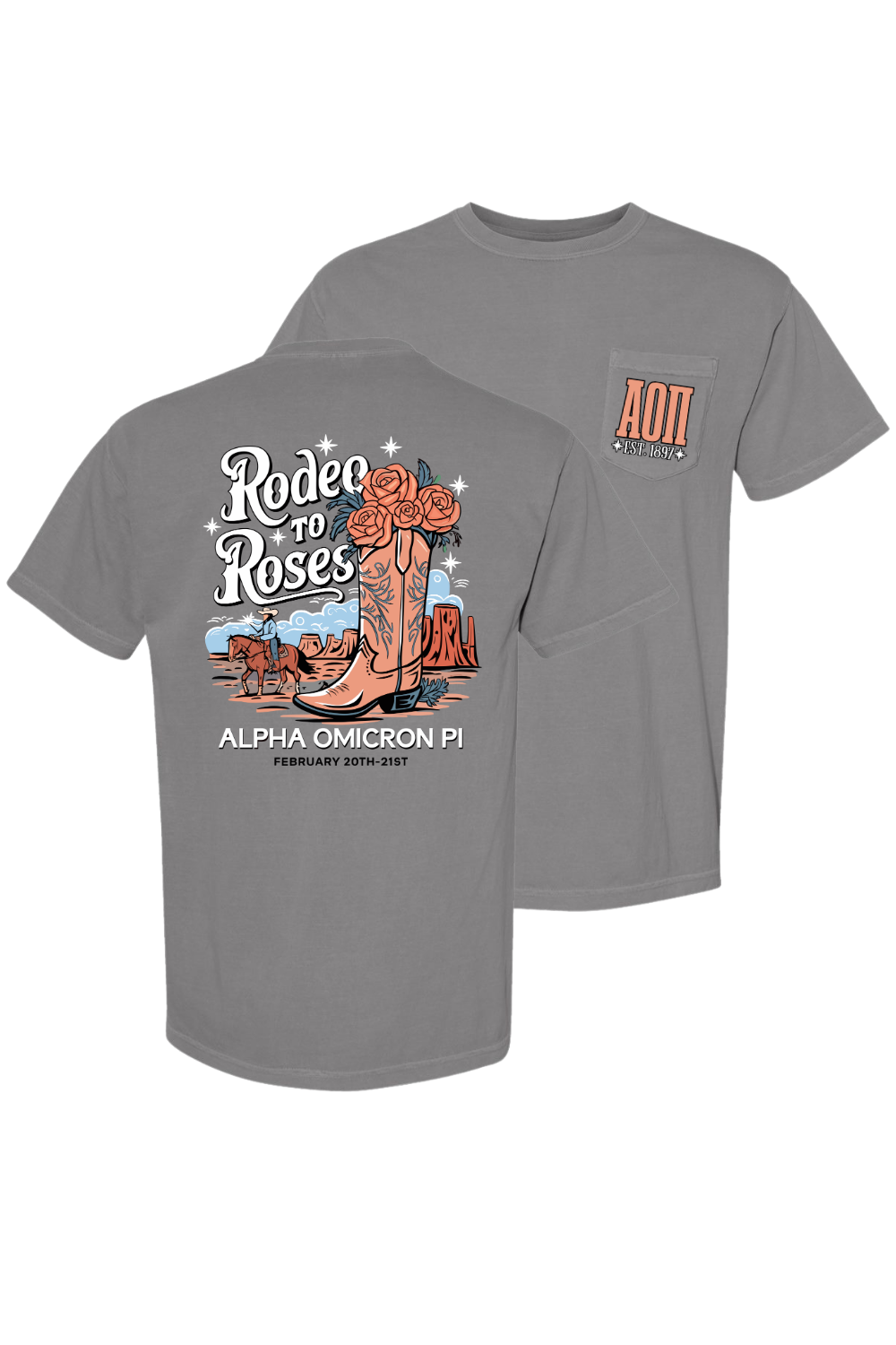 Custom Rodeo To Roses Alpha Omicron Pi