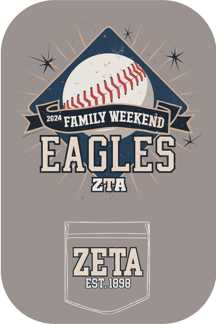 Custom Family Weekend Eagles Zeta Tau Alpha