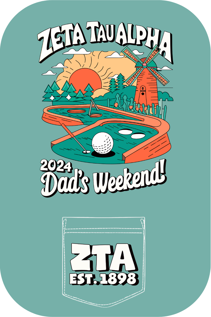 Custom Zeta Tau Alpha Dad's Weekend