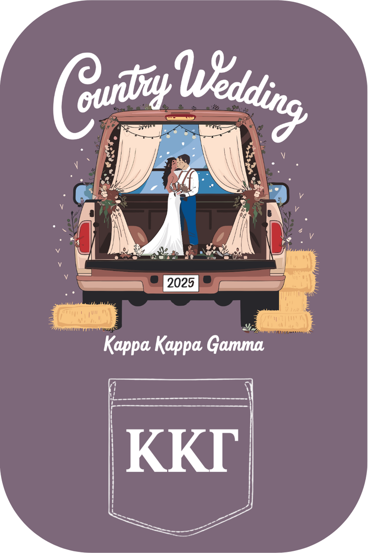 Custom Country Wedding Kappa Kappa Gamma