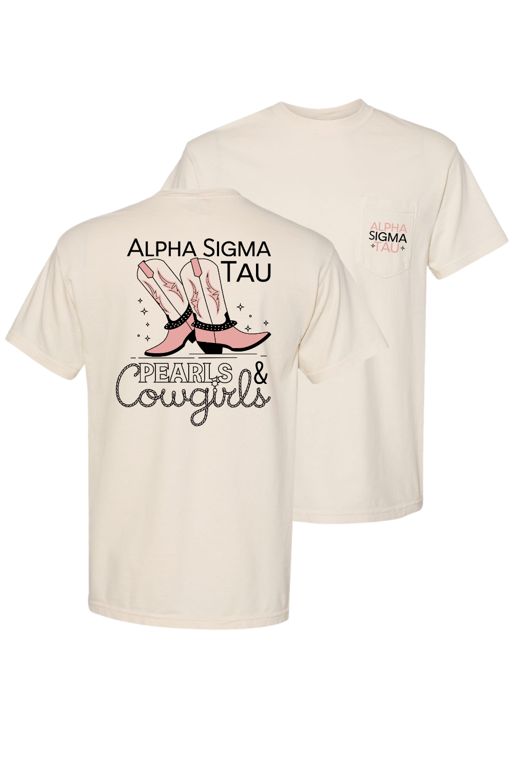Custom Alpha Sigma Tau Pearls & Cowgirls