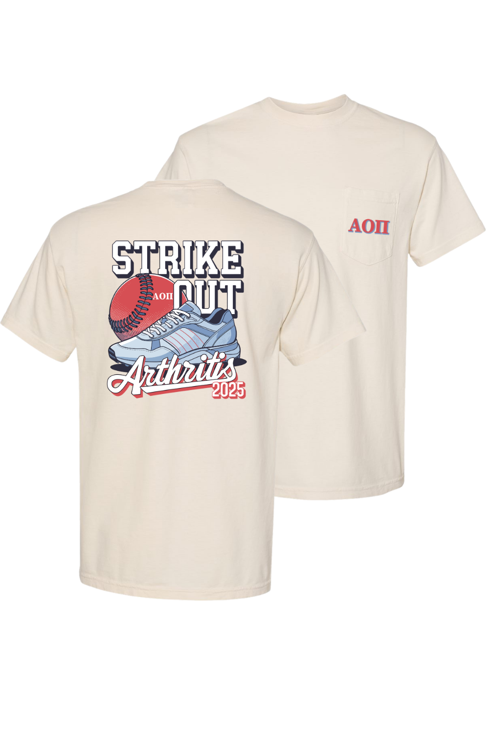Custom Strike Out Arthritis Alpha Omicron Pi