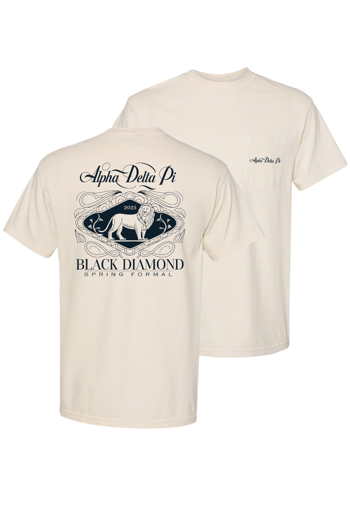 Custom Alpha Delta Pi Black Diamond Spring Formal