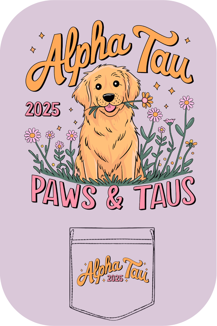 Custom Alpha Tau Paws & Taus