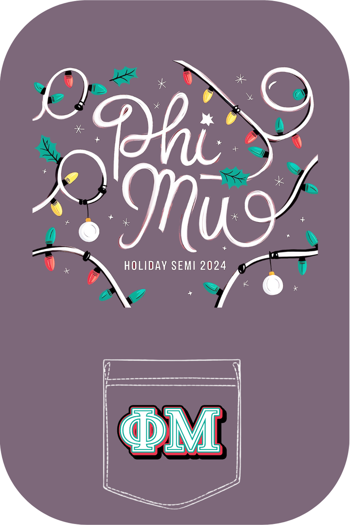 Custom Phi Mu Holiday Semi