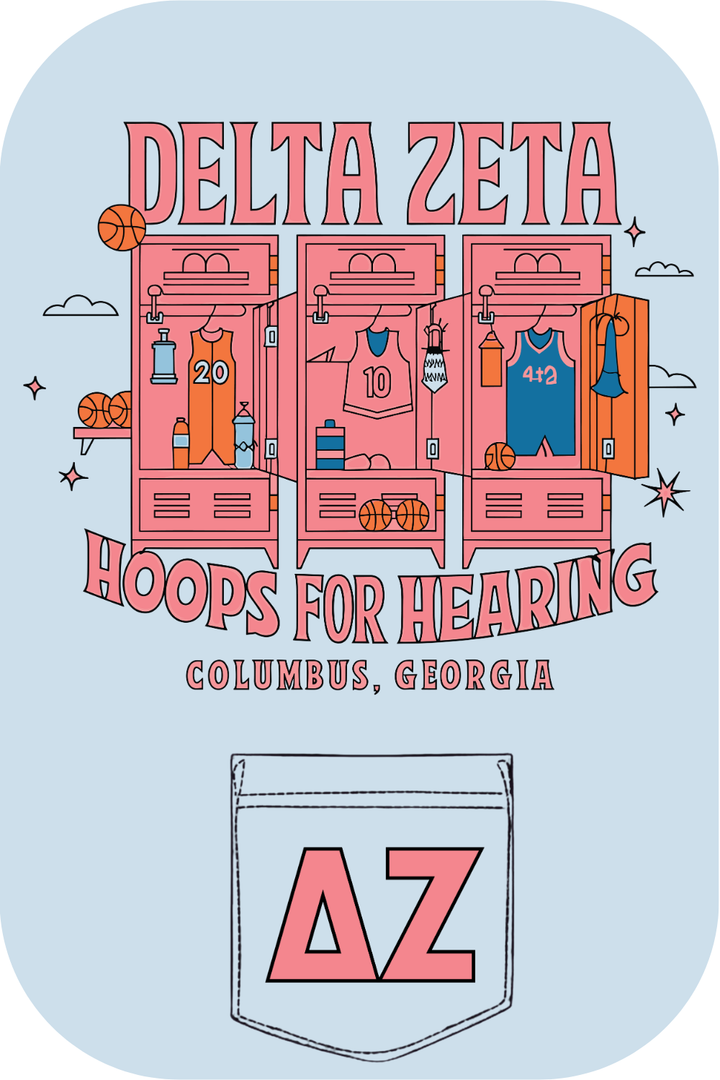 Custom Delta Zeta Hoops For Hearing