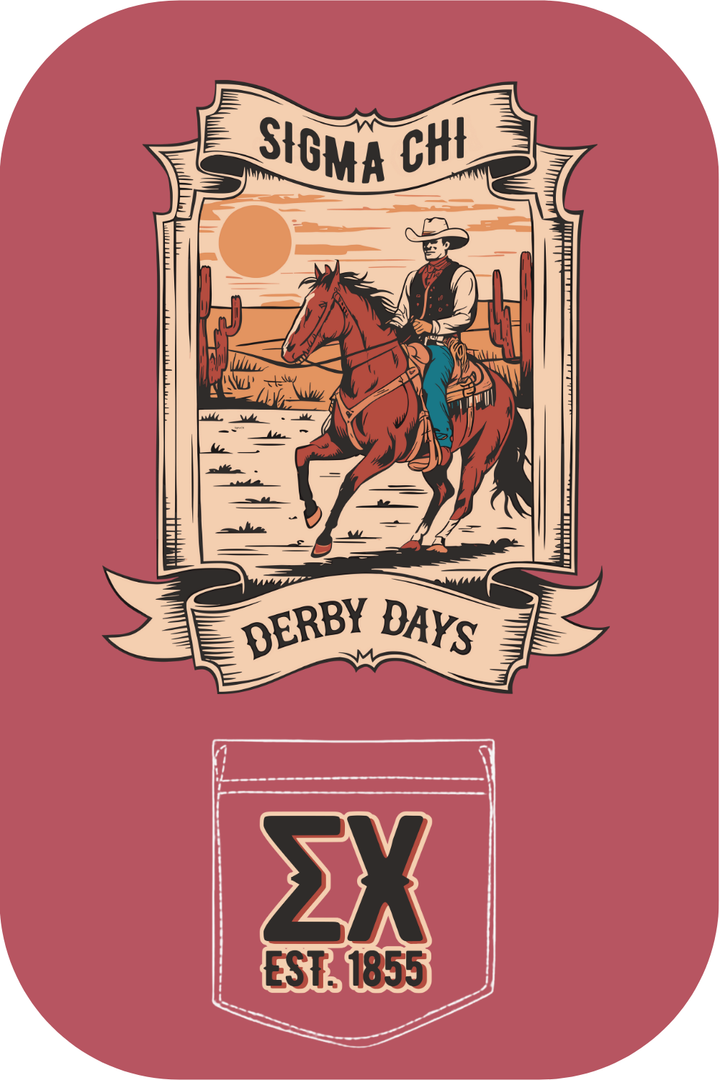 Custom Sigma Chi Derby Days Cowboy Ride