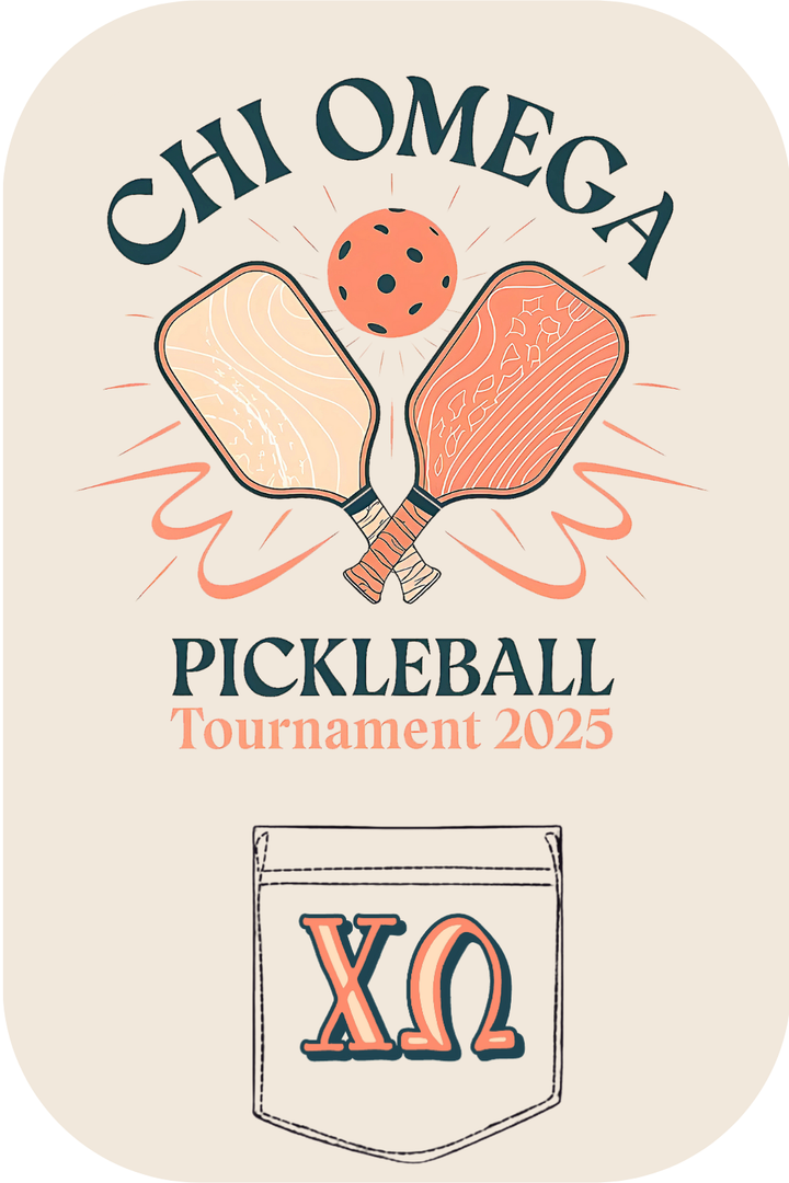Custom Chi Omega Pickelball Tournament