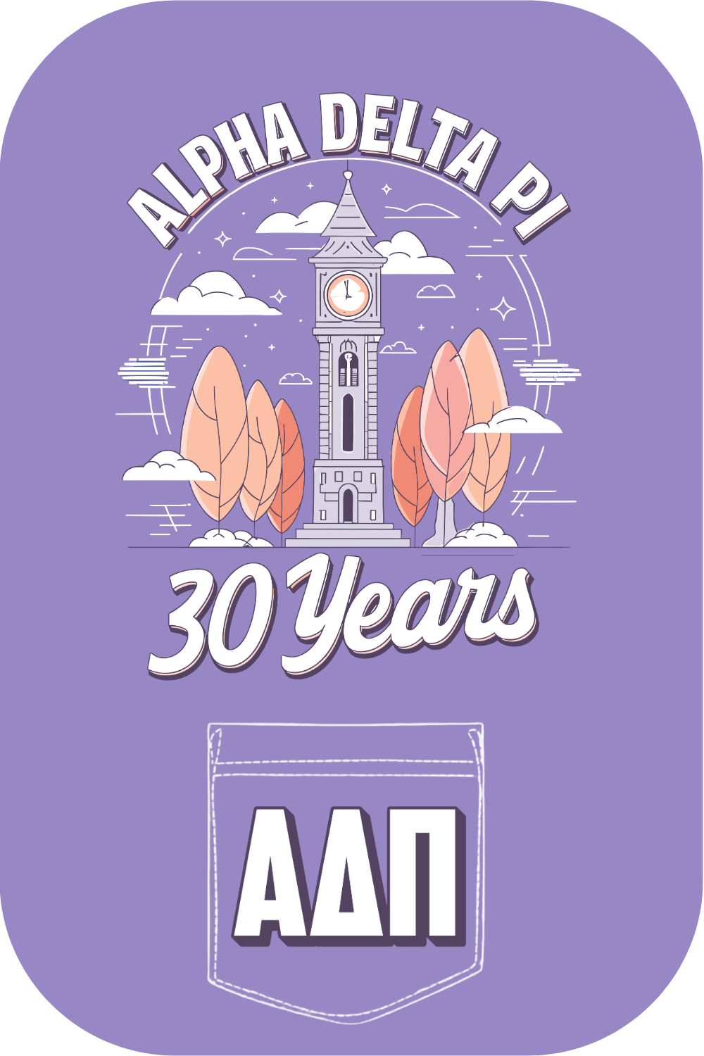 Custom Alpha Delta Pi 30 Years
