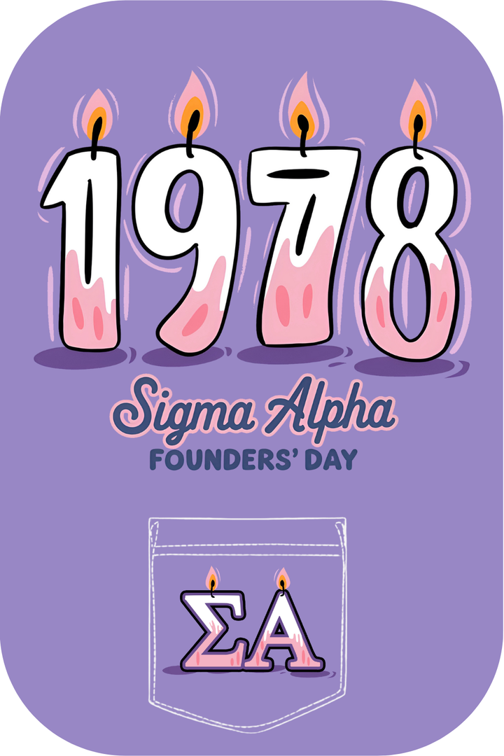 Custom Sigma Alpha Founder's Day