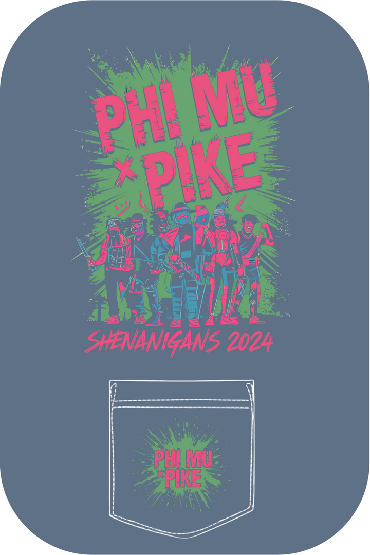 Custom Phi Mu Pike Shenanigans Mercenaries