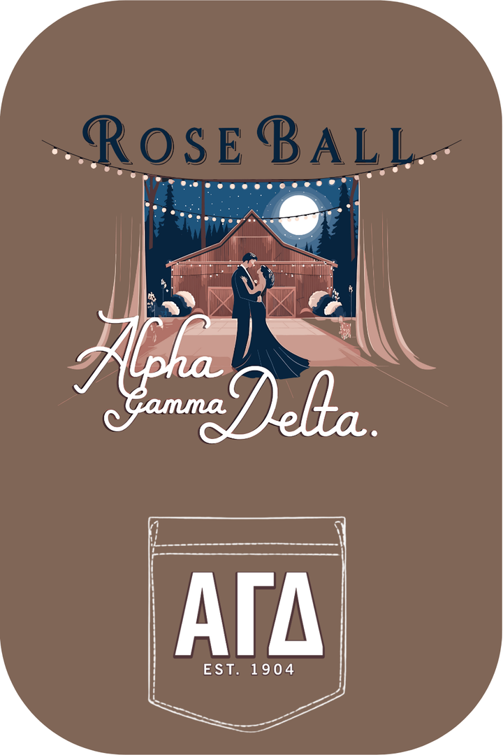 Custom Rose Ball Alpha Gamma Delta