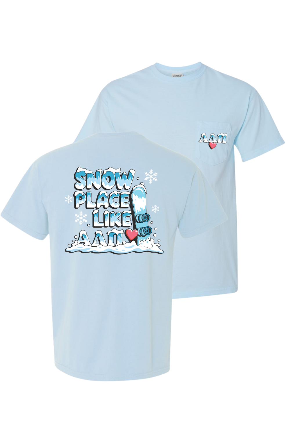 Custom Snow Place Like Alpha Delta Pi