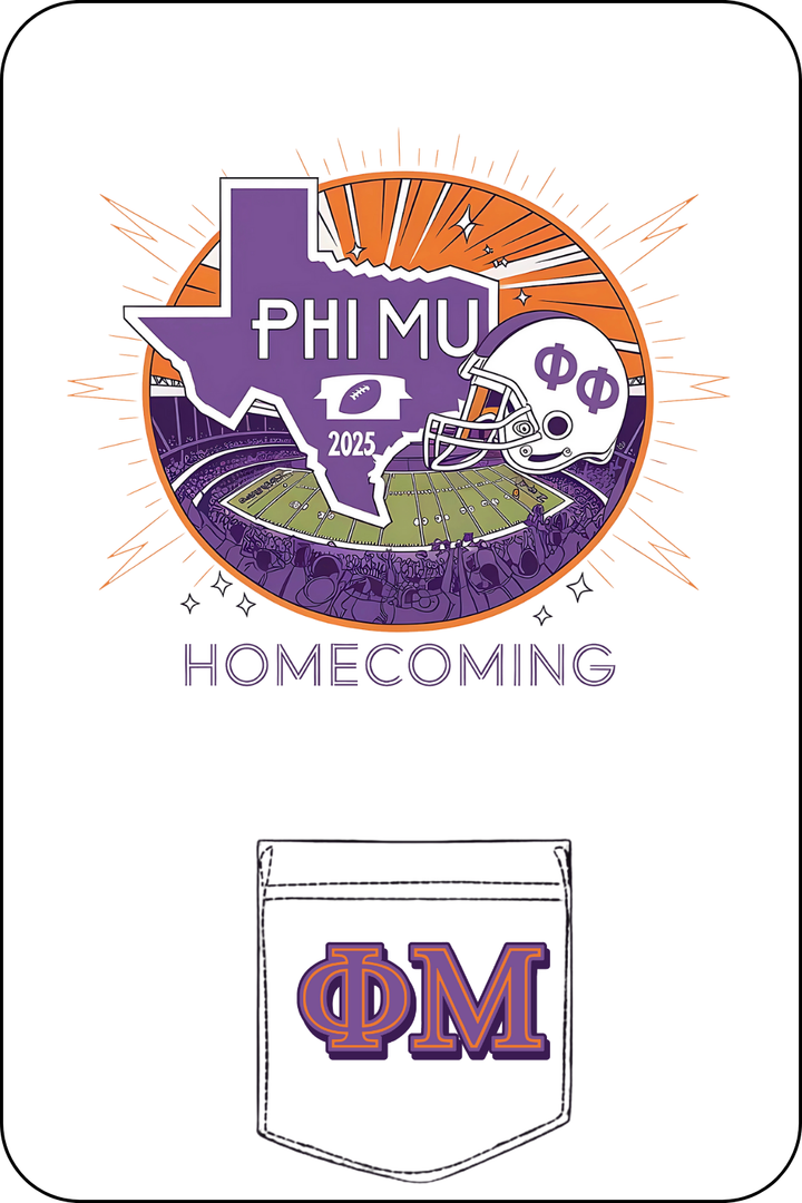 Custom Phi Mu Homecoming