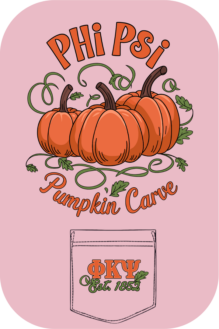 Custom Phi Psi Pumpkin Carve