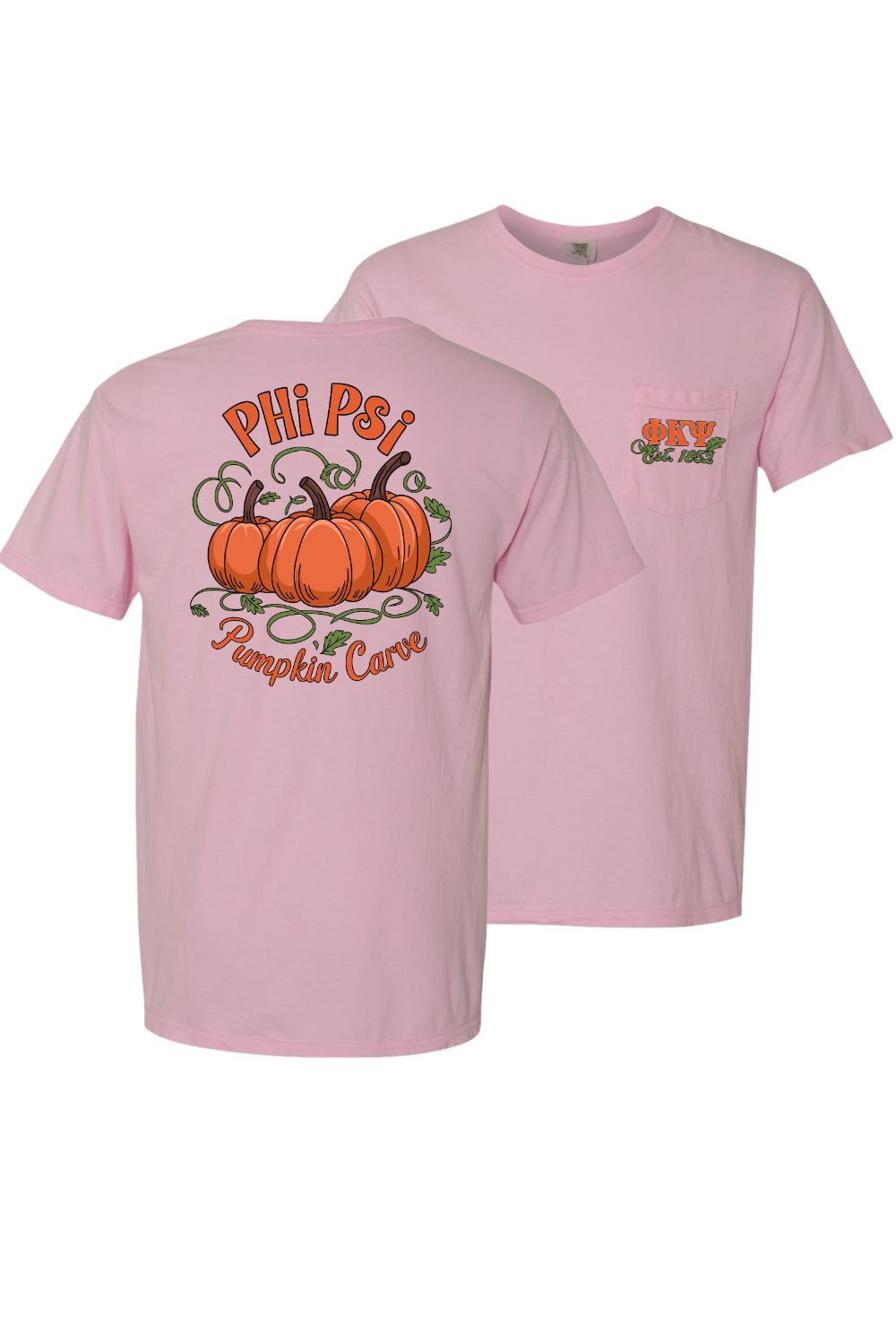 Custom Phi Psi Pumpkin Carve
