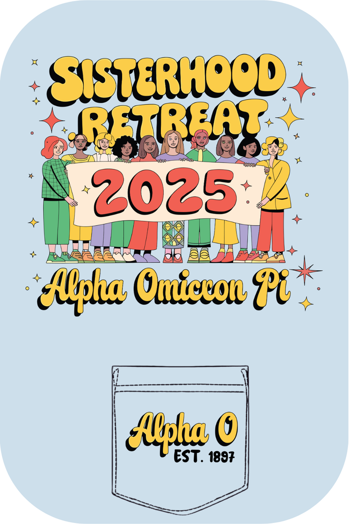Custom Sisterhood Retreat Alpha Omicron Pi