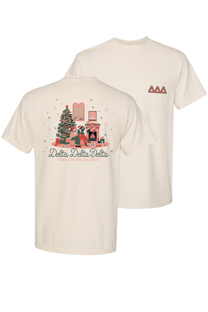 Custom Delta Delta Delta Home For The Holidays