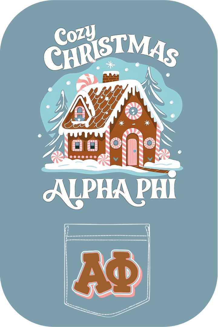 Custom Cozy Christmas Alpha Phi