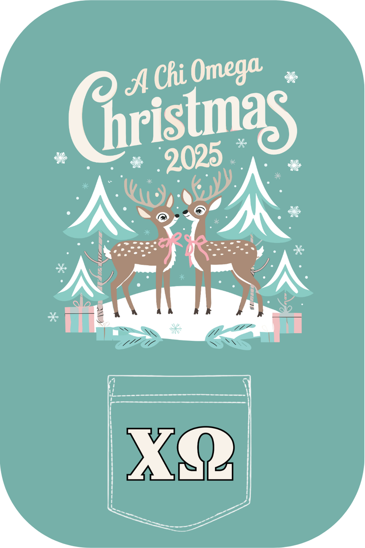 Custom A Chi Omega Christmas