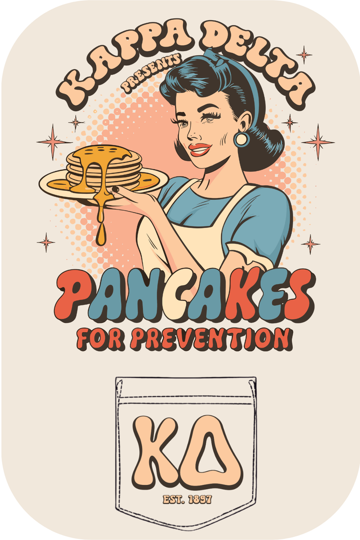 Custom Kappa Delta Pancakes For Prevention