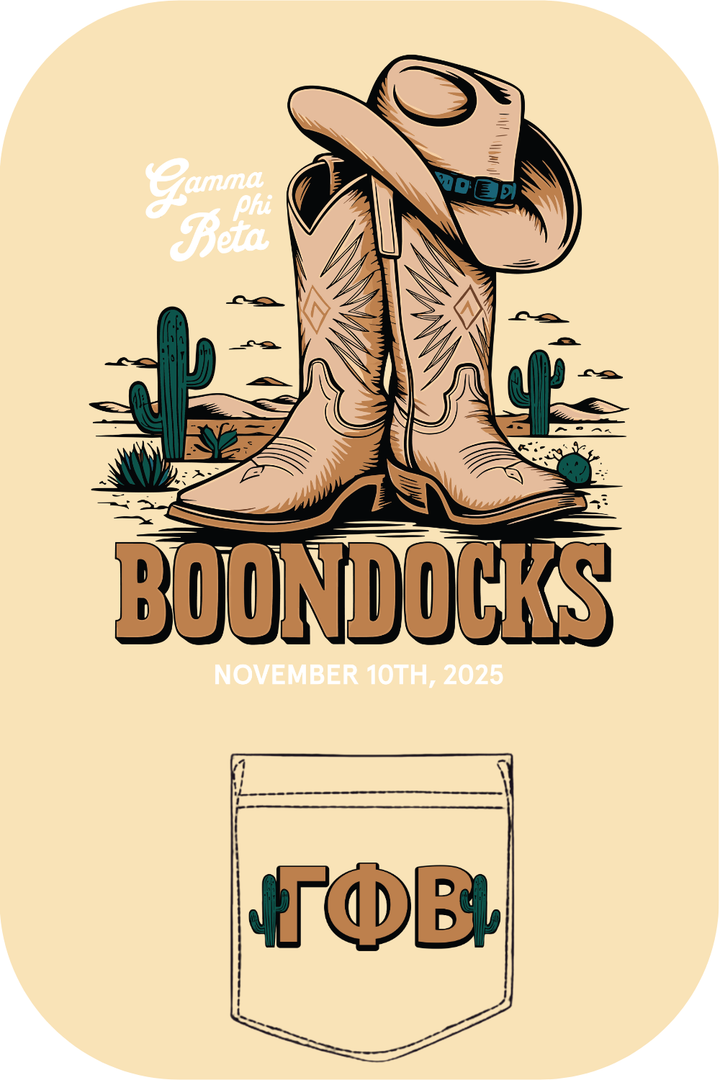 Custom Gamma Phi Beta Boondocks