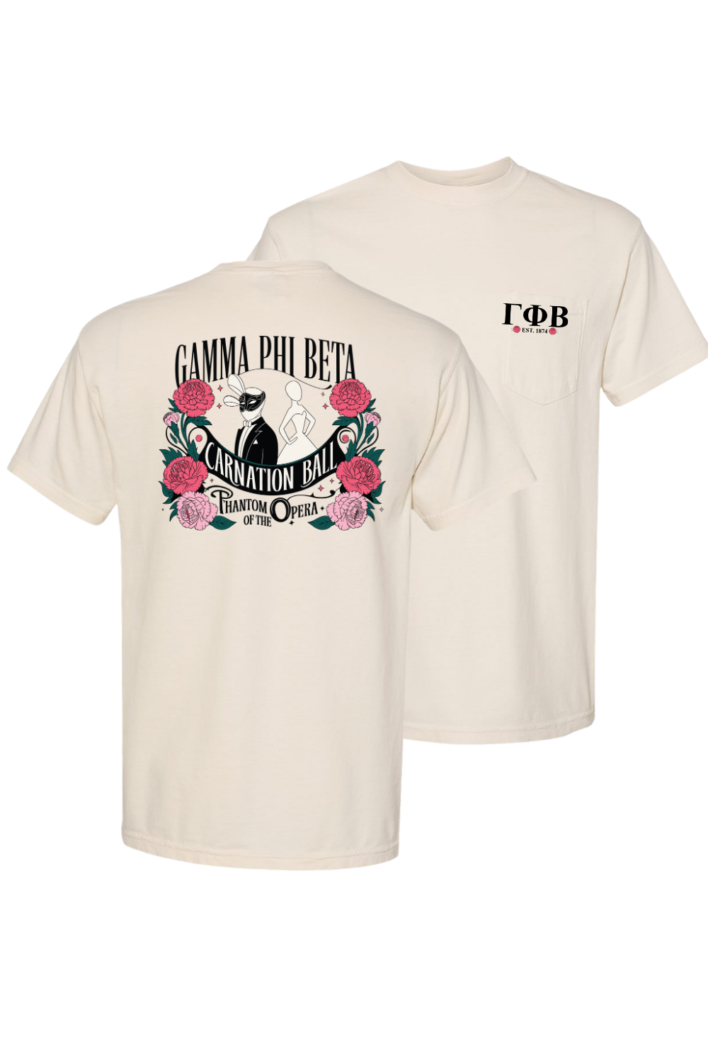 Custom Gamma Phi Beta Phantom Of The Opera