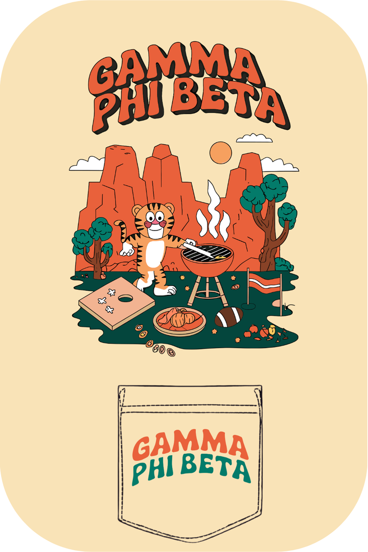 Custom Gamma Phi Beta Tiger